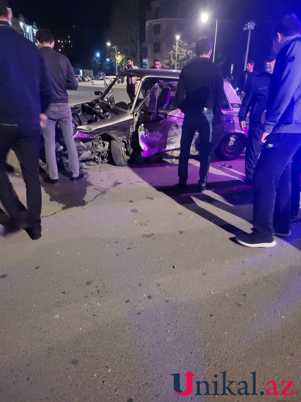 Mingəçevirdə zəncirvari yol qəzası oldu - FOTO